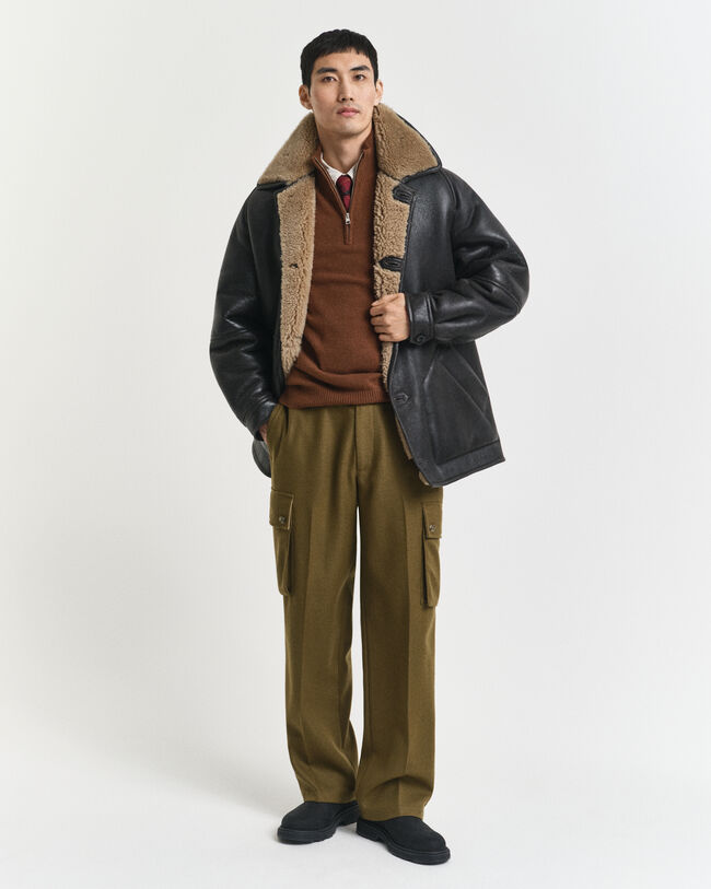 Puolivetoketjullinen kašmirneulepusero