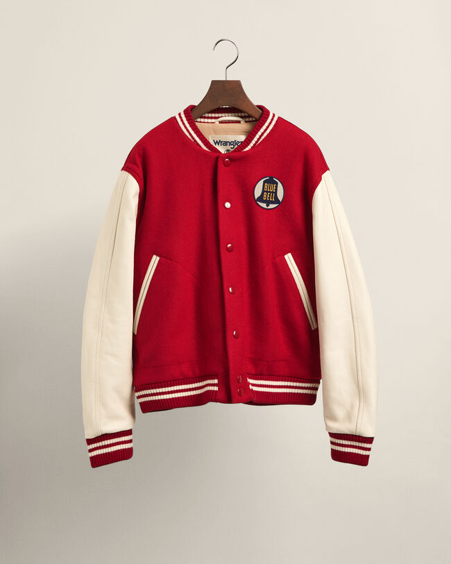 Wrangler x GANT ‑malliston Varsity Jacket ‑takki