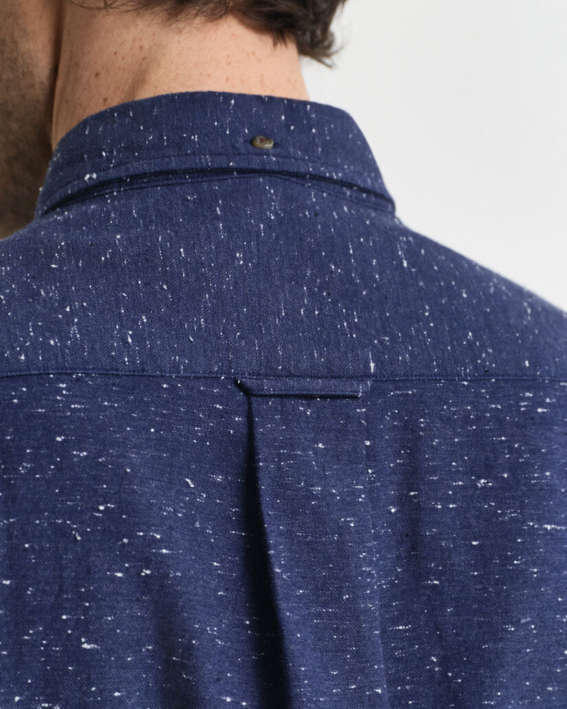 Regular fit ‑mitoitettu nyppyflanellipaita