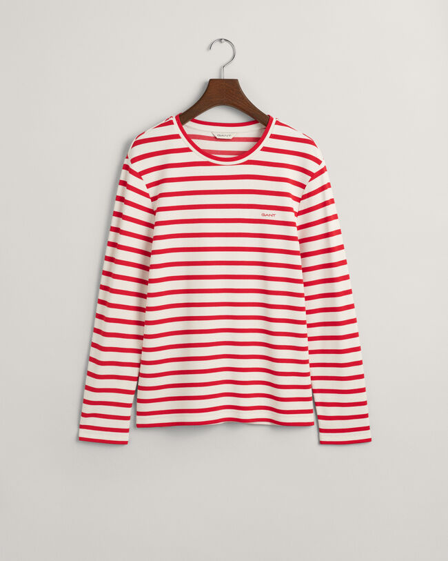 Raidallinen pitkähihainen t-paita