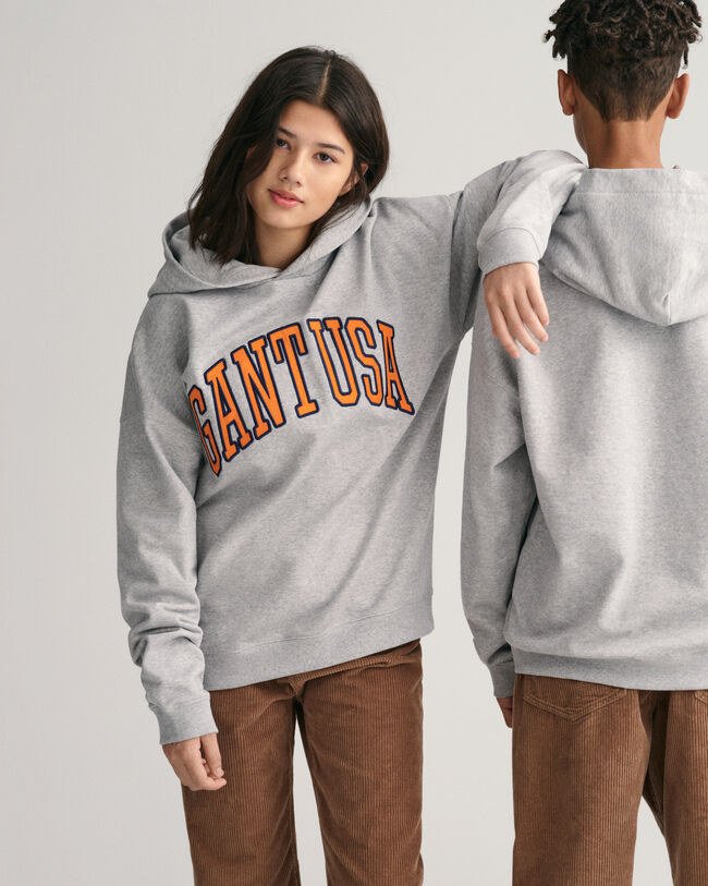 Teens-malliston Oversized fit -mitoitettu GANT USA -huppari