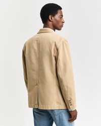 Relaxed fit ‑mitoitettu kanvaasibleiseri