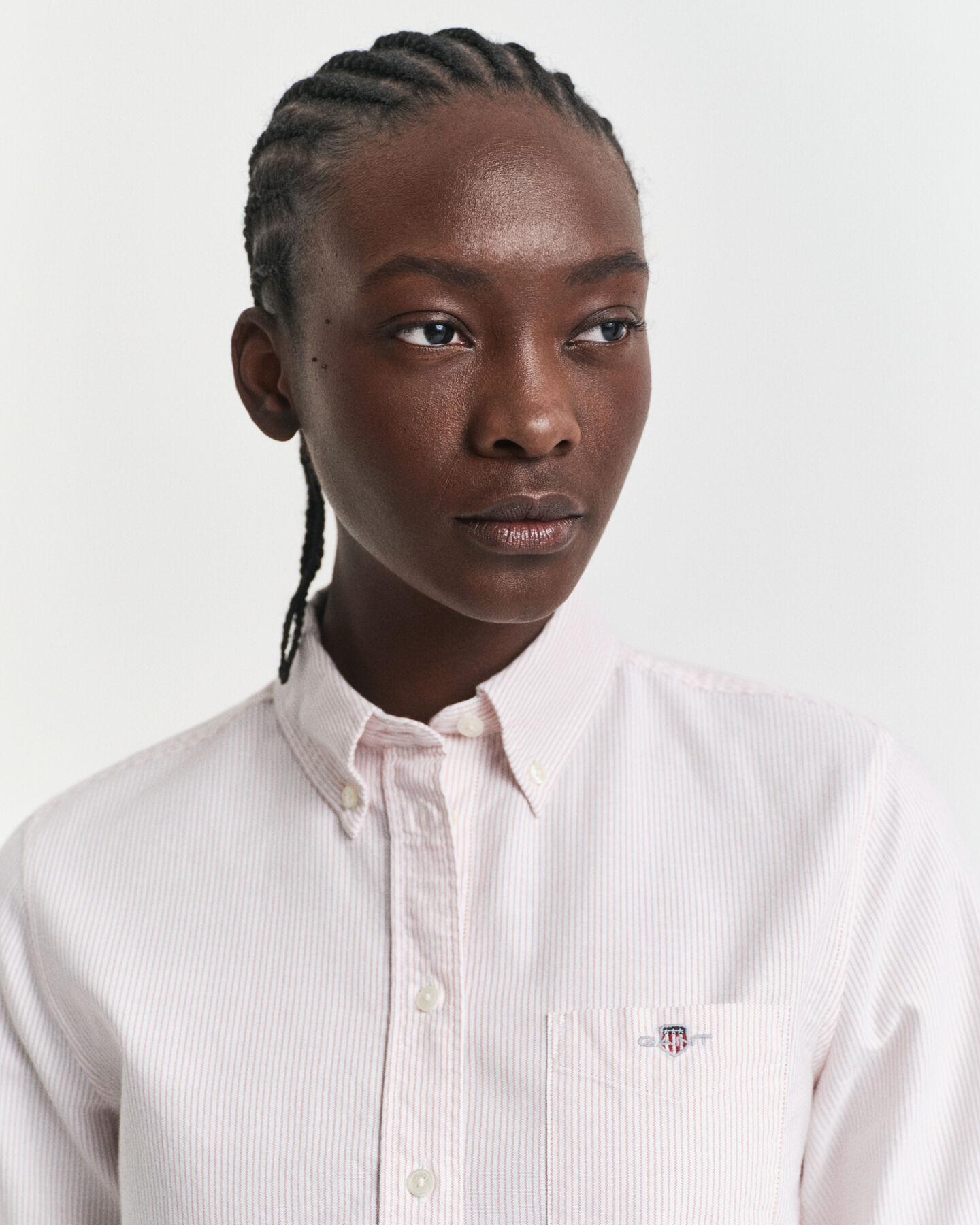 Regular fit ‑mitoitettu raidallinen Classic-oxford-paita