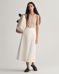 Midi-hame pellava-viskoosisekoitetta