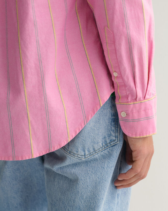 Regular fit ‑mitoitettu raidallinen Archive-oxford-paita