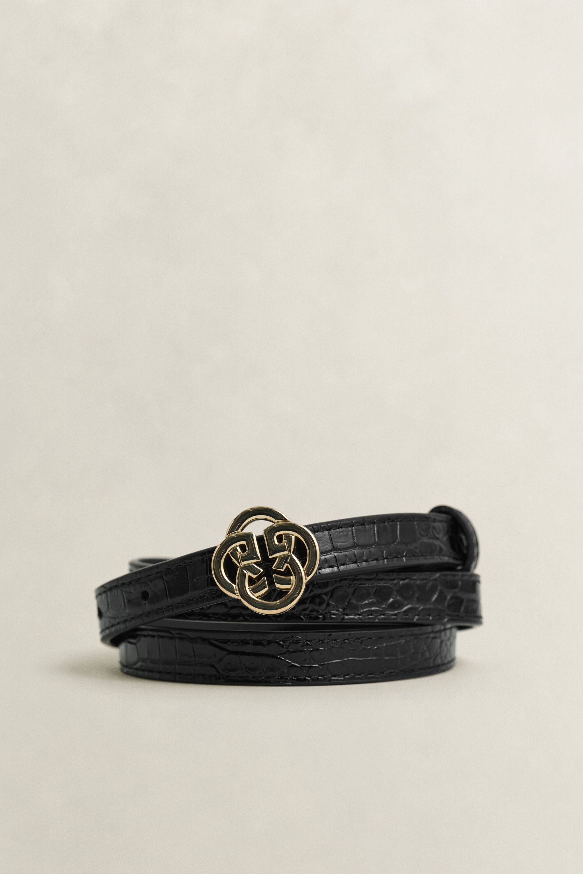 Krokopintainen monogrammivyö