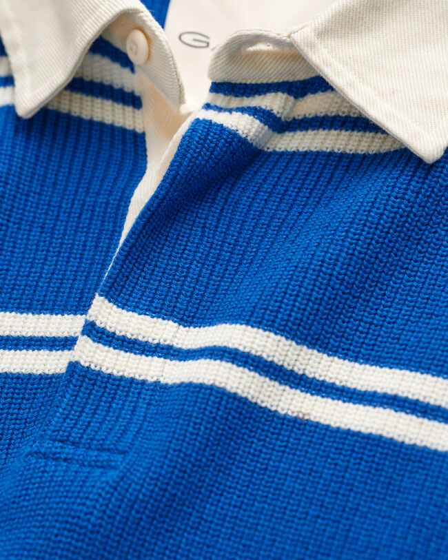 Puuvillainen Rugger-joustinneulepusero