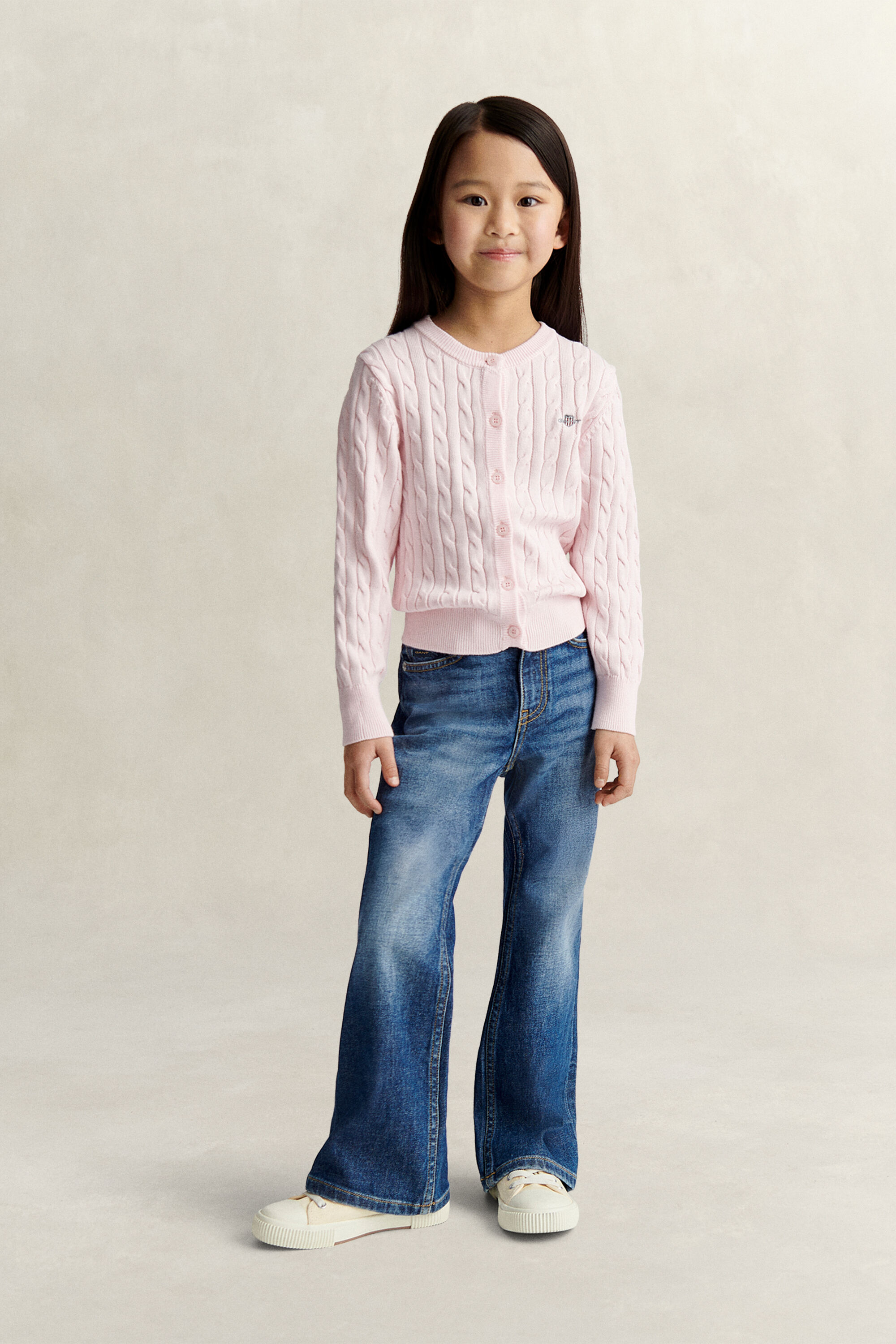 Girls-malliston Shield-palmikkoneuletakki