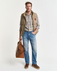 Relaxed fit ‑mitoitettu ruudullinen tvillipaita