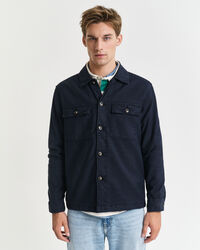 Regular fit ‑mitoitettu pusakka puuvilla-pellavaa