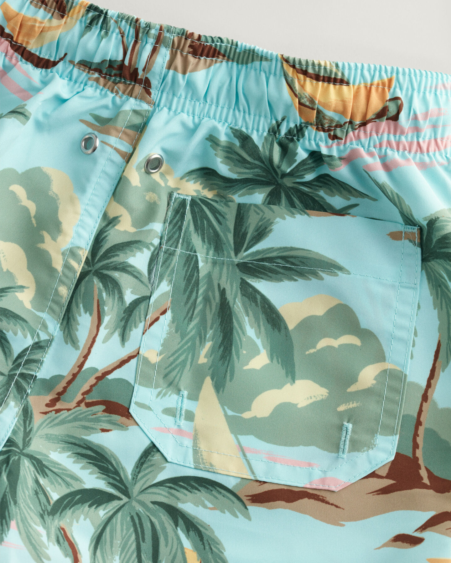 Boys Hawaiian Print Swim Shorts