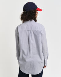 Relaxed fit ‑mitoitettu raidallinen Luxury-oxford-paita