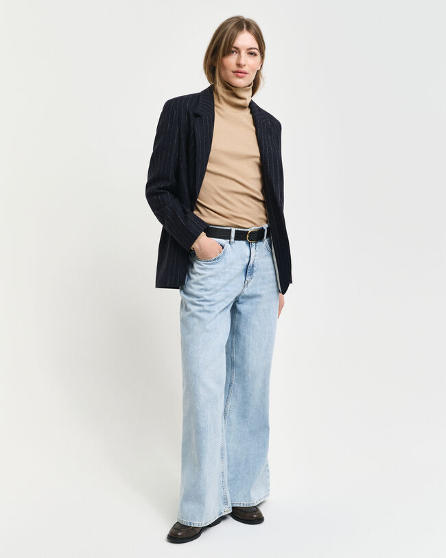 Pitkähihainen joustinneulepoolo