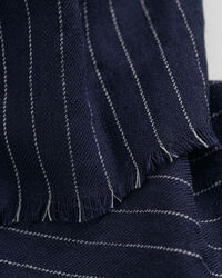 Liituraidallinen kaulaliina erittäin hienosta merinovillasta