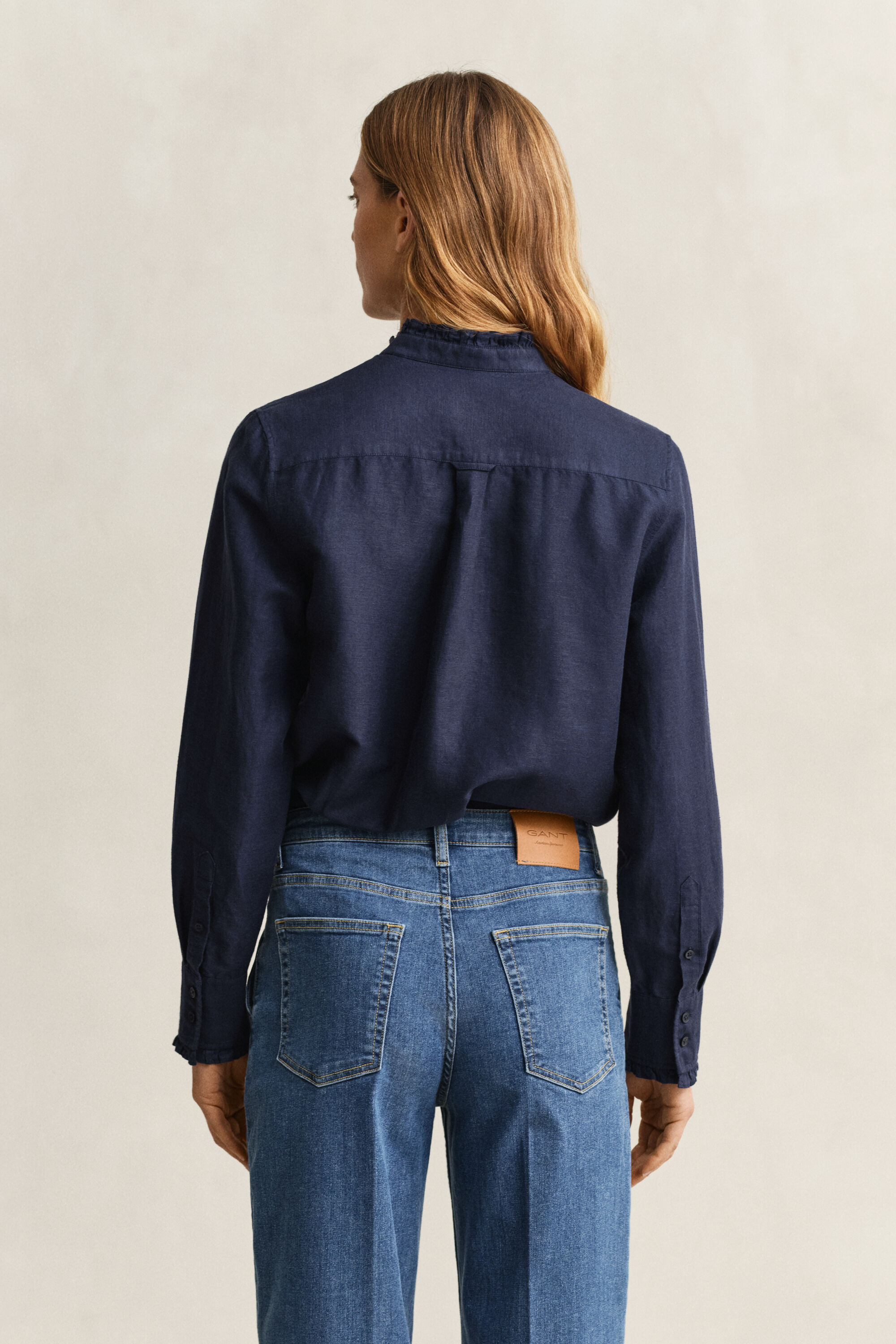 Röyhelöpusero pellavasekoitetta