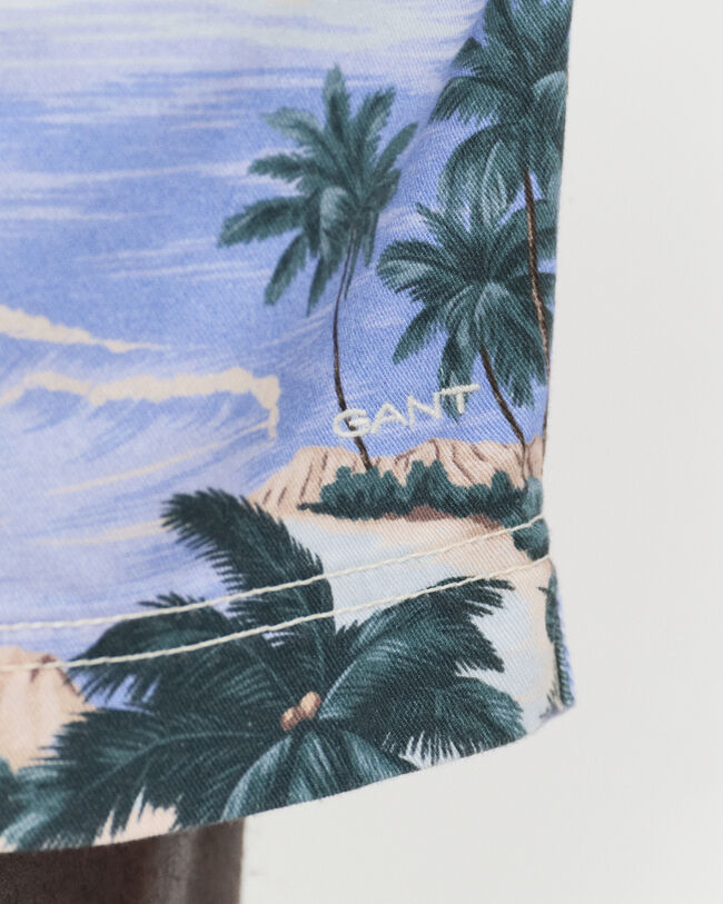 Regular fit ‑mitoitetut kiristysnauhalliset shortsit