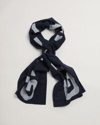 Kontrastivärinen villahuivi