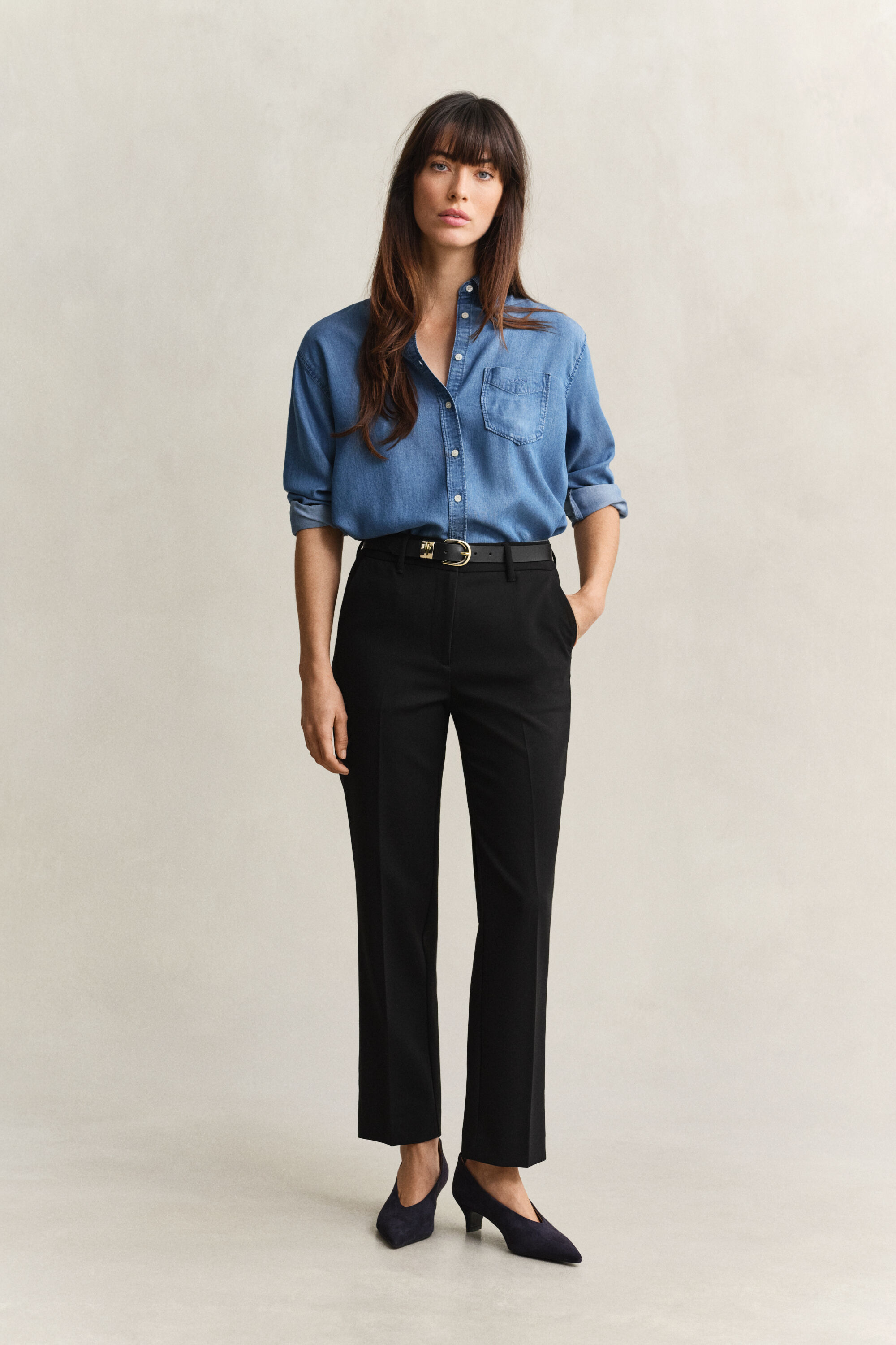 Slim fit ‑mitoitetut housut