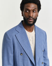 Regular fit ‑mitoitettu villakankainen Mouliné-puvuntakki