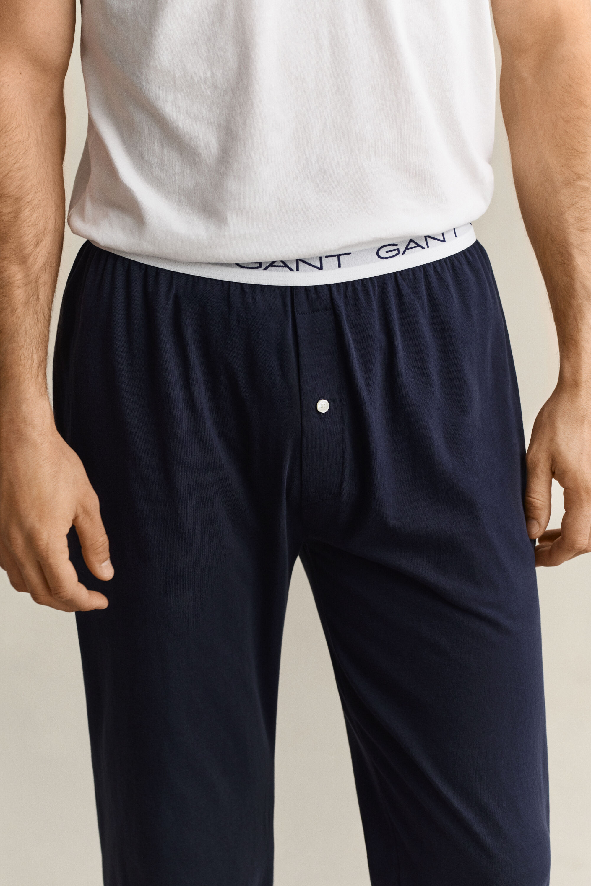 Pyjamahousut jerseyneulosta
