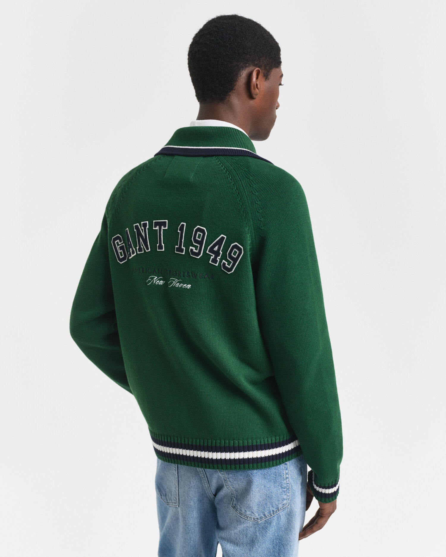 Vetoketjullinen GANT 1949 ‑neuletakki