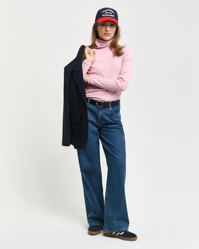 Pitkähihainen joustinneulepoolo