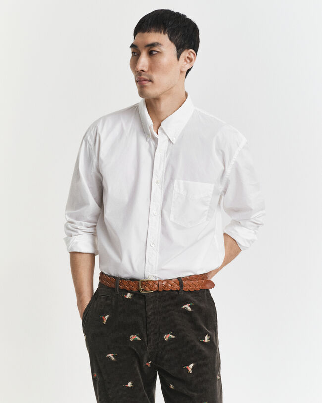 Relaxed fit ‑mitoitettu Heritage Poplin -paita