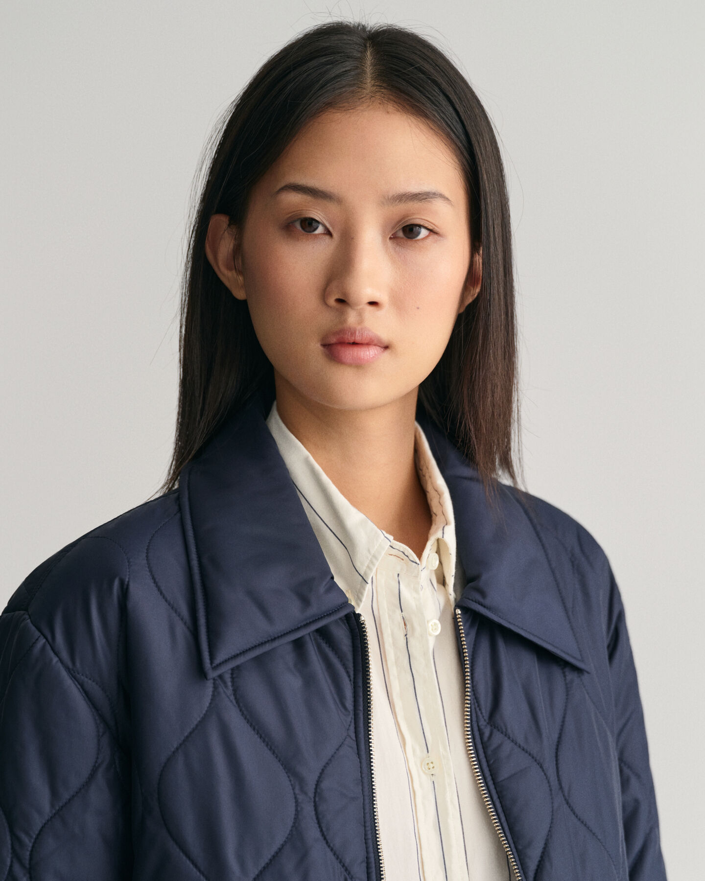 Kauluksellinen tikkitakki