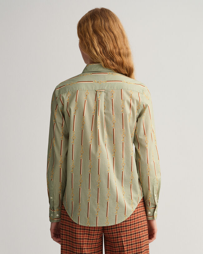 Regular&nbsp;fit ‑mitoitettu American Luxe ‑puuvillavoileepaita