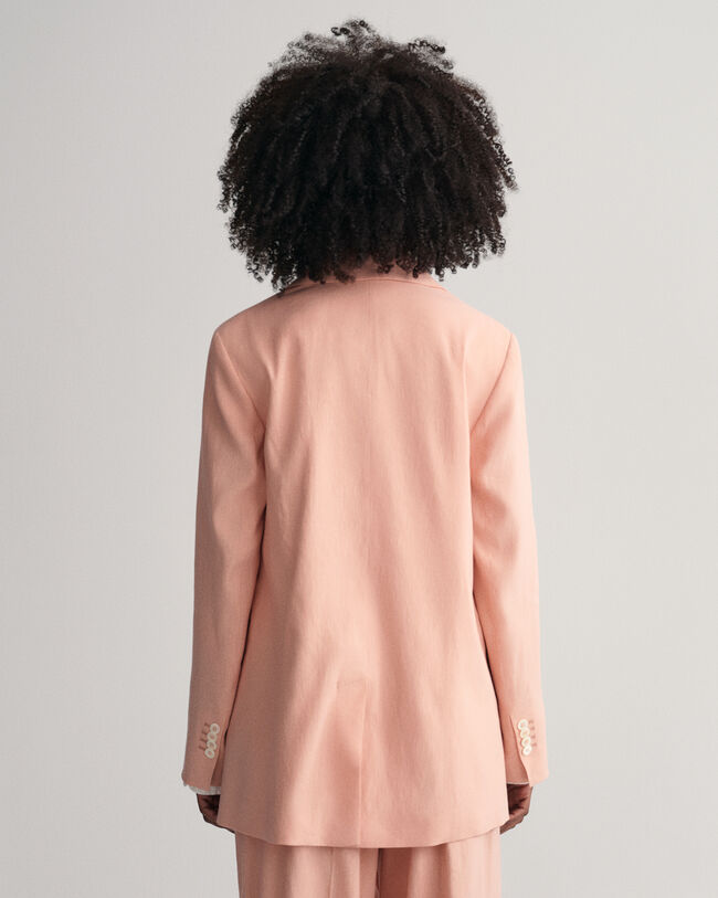 Regular fit ‑mitoitettu joustava pellavableiseri