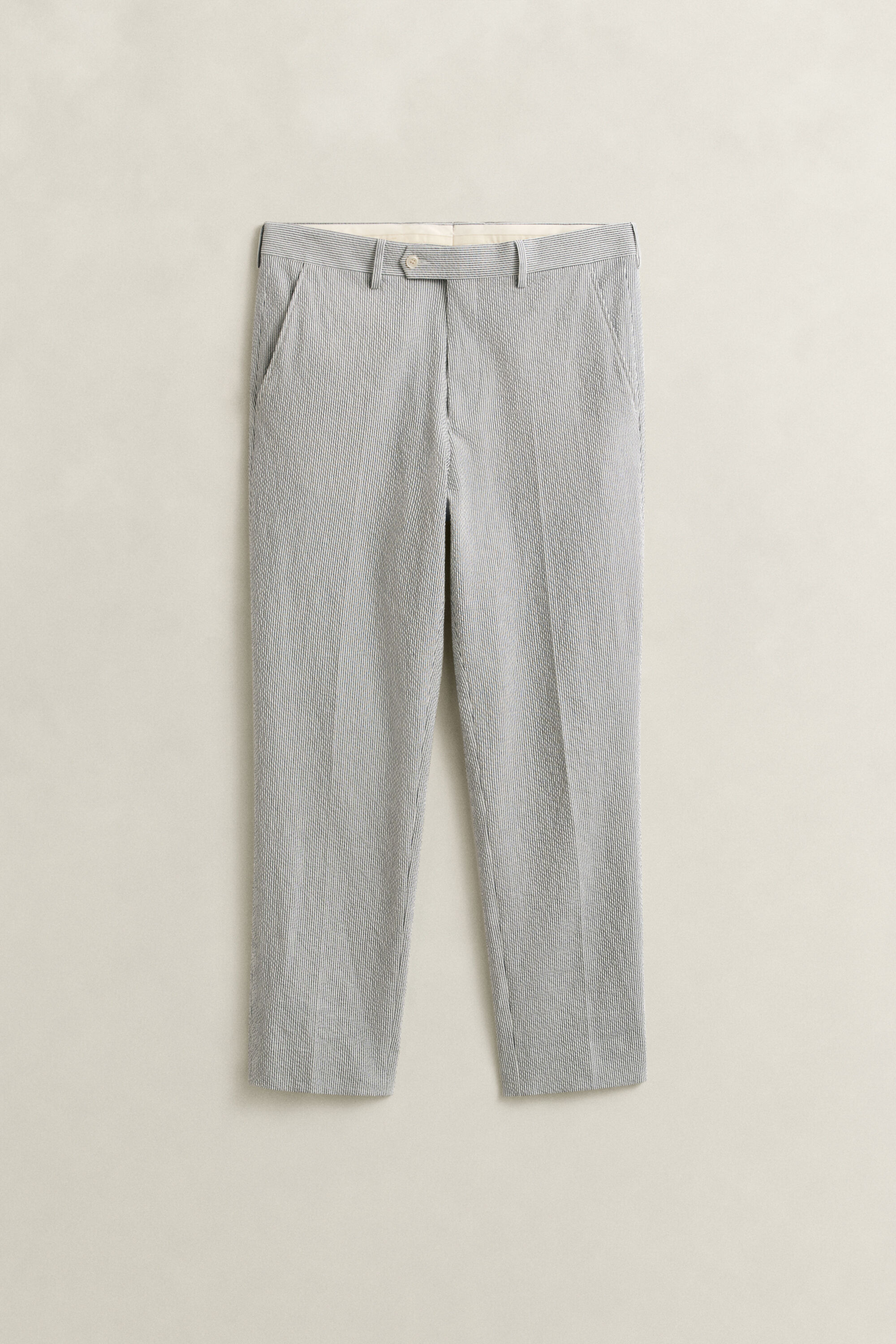 Juhlakäyttöön sopivat seersucker-housut