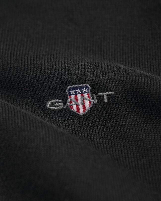 Klassinen puuvillaneulepusero, pyöreä pääntie