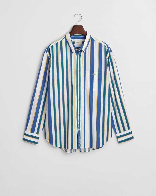 Relaxed fit ‑mitoitettu raitapaita