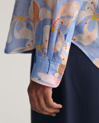 Regular fit ‑mitoitettu printtikuvioitu Floral‑paita puuvilla-silkkisekoitetta