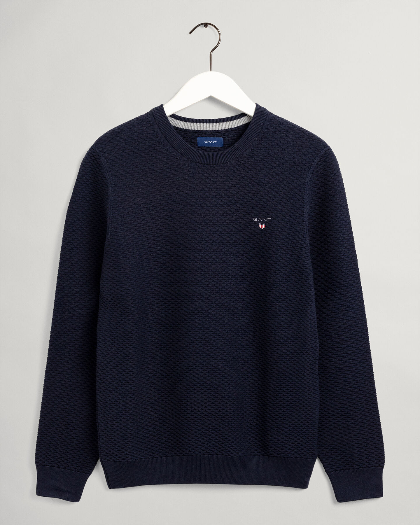 Triangle Texture -neulepusero, pyöreä pääntie