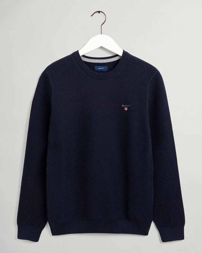 Triangle Texture -neulepusero, pyöreä pääntie