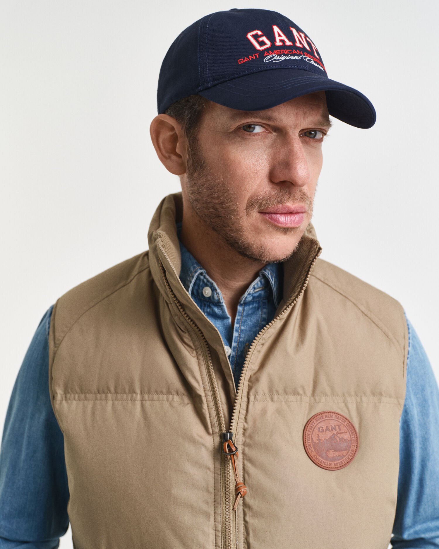 Puuvillainen untuvaliivi