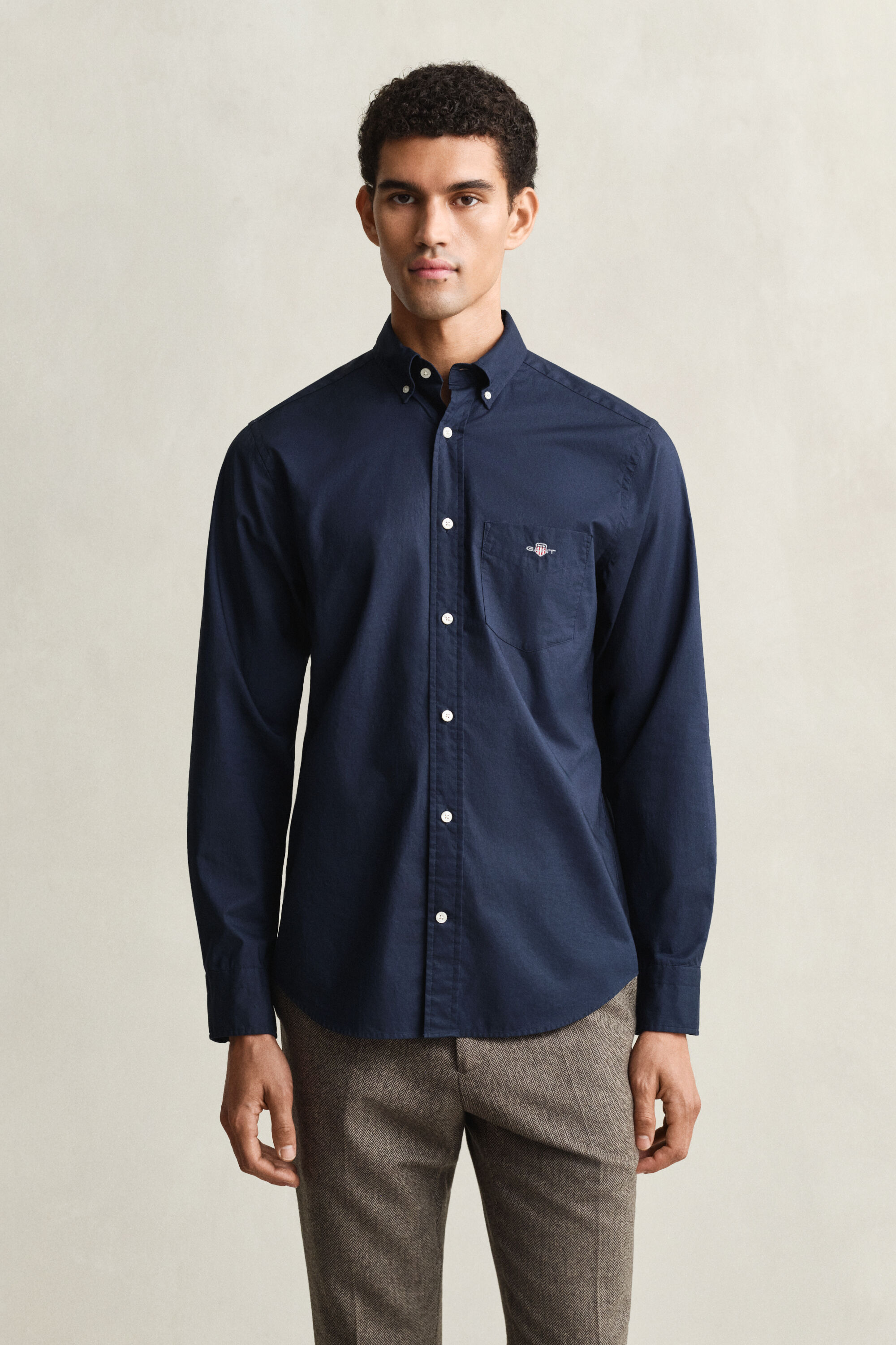 Regular fit ‑mitoitettu Classic-popliinipaita