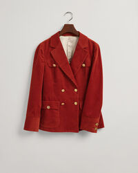 Slim fit ‑mitoitettu vakosamettibleiseri