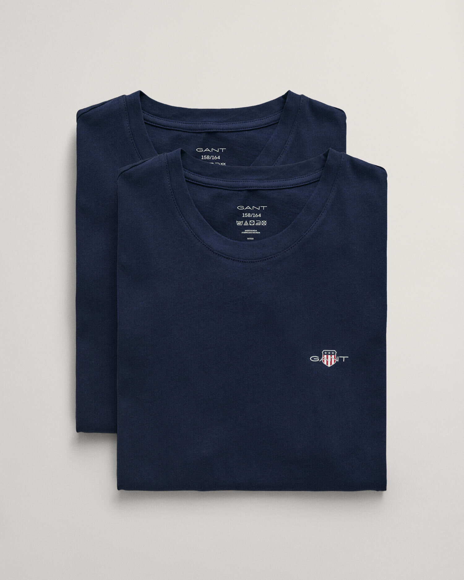 Teens-malliston t‑paidat, pyöreä pääntie (2 kpl)