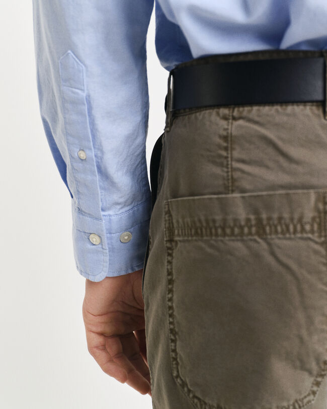 Regular fit ‑mitoitettu Archive-oxford Ilman Logoa-paita