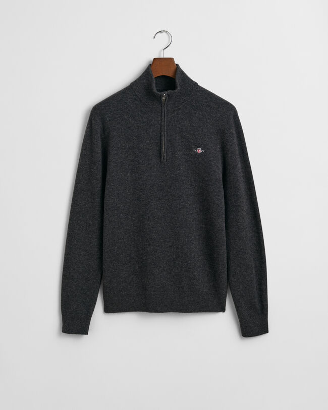 Ohut lampaanvillaneule, vetoketjukaulus