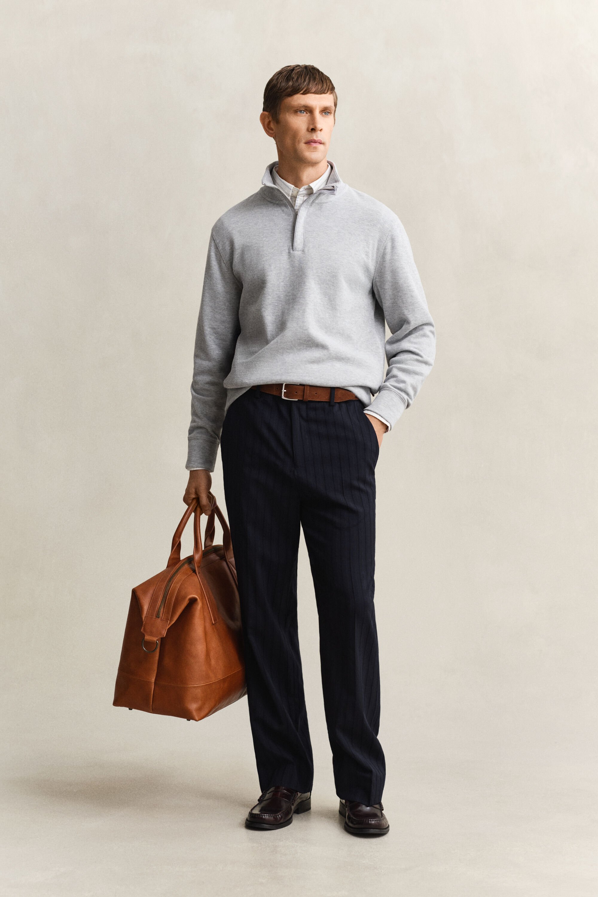 Sacker Rib ‑collegepaita puolivetoketjulla