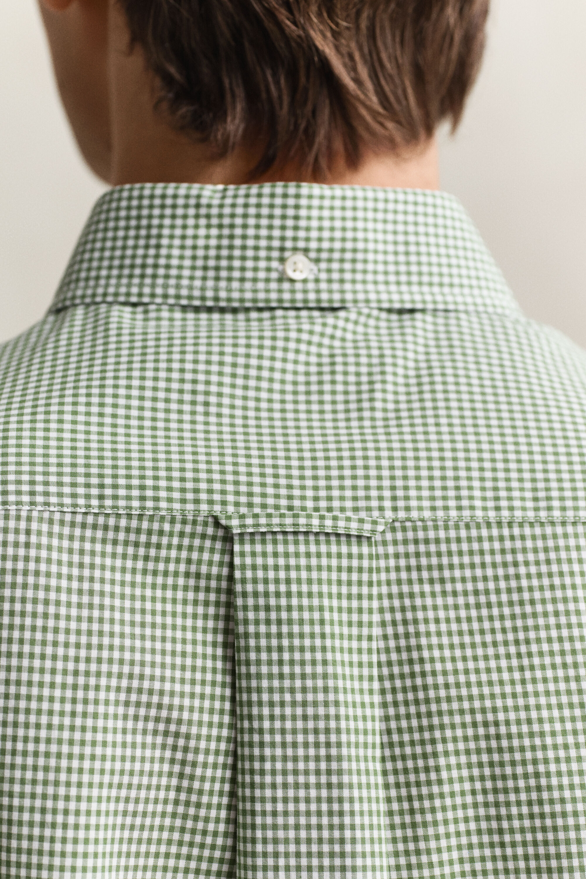 Gingham Classic Poplin Short Sleeve Shirt