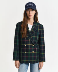 Regular fit ‑mitoitettu ruudullinen bleiseri