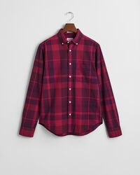 Regular Fit Garment-Dyed Checked Shirt