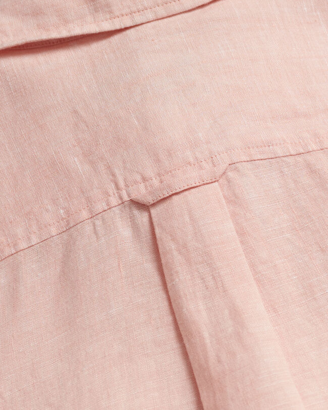 Regular fit ‑mitoitettu pellavainen chambray-paita