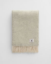 Kalanruotokuvioinen villainen torkkupeitto