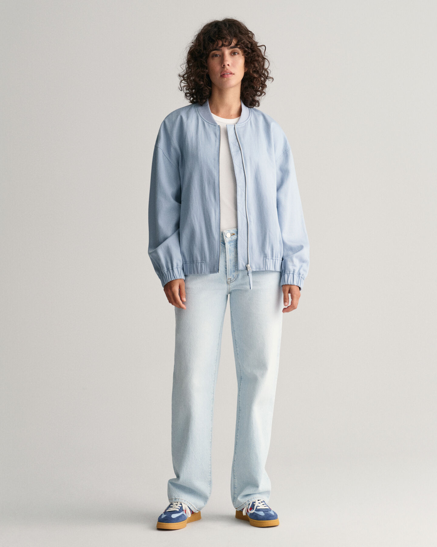 Pellavasekoitteinen Bomber-takki