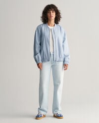 Pellavasekoitteinen Bomber-takki